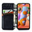 Leather Case Stands Flip Cover Holder S01D for Samsung Galaxy M11