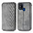 Leather Case Stands Flip Cover Holder S01D for Samsung Galaxy M31 Gray