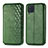 Leather Case Stands Flip Cover Holder S01D for Samsung Galaxy M32 4G Green