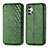 Leather Case Stands Flip Cover Holder S01D for Samsung Galaxy M32 5G Green