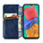 Leather Case Stands Flip Cover Holder S01D for Samsung Galaxy M33 5G