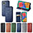 Leather Case Stands Flip Cover Holder S01D for Samsung Galaxy M33 5G