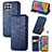 Leather Case Stands Flip Cover Holder S01D for Samsung Galaxy M33 5G