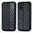 Leather Case Stands Flip Cover Holder S01D for Samsung Galaxy M51 Black