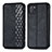 Leather Case Stands Flip Cover Holder S01D for Samsung Galaxy M60s Black