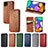 Leather Case Stands Flip Cover Holder S01D for Samsung Galaxy M62 4G