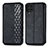 Leather Case Stands Flip Cover Holder S01D for Samsung Galaxy M62 4G Black