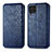 Leather Case Stands Flip Cover Holder S01D for Samsung Galaxy M62 4G Blue