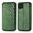 Leather Case Stands Flip Cover Holder S01D for Samsung Galaxy M62 4G Green