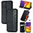 Leather Case Stands Flip Cover Holder S01D for Samsung Galaxy Quantum2 5G