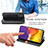 Leather Case Stands Flip Cover Holder S01D for Samsung Galaxy Quantum2 5G