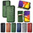 Leather Case Stands Flip Cover Holder S01D for Samsung Galaxy Quantum2 5G