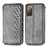 Leather Case Stands Flip Cover Holder S01D for Samsung Galaxy S20 FE 4G Gray
