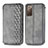 Leather Case Stands Flip Cover Holder S01D for Samsung Galaxy S20 FE 5G Gray