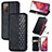 Leather Case Stands Flip Cover Holder S01D for Samsung Galaxy S20 Lite 5G