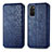 Leather Case Stands Flip Cover Holder S01D for Samsung Galaxy S20 Plus 5G Blue