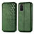 Leather Case Stands Flip Cover Holder S01D for Samsung Galaxy S20 Plus Green