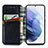 Leather Case Stands Flip Cover Holder S01D for Samsung Galaxy S22 5G