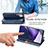 Leather Case Stands Flip Cover Holder S01D for Samsung Galaxy S24 Ultra 5G