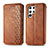 Leather Case Stands Flip Cover Holder S01D for Samsung Galaxy S24 Ultra 5G