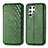 Leather Case Stands Flip Cover Holder S01D for Samsung Galaxy S24 Ultra 5G Green