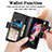 Leather Case Stands Flip Cover Holder S01D for Samsung Galaxy Z Fold3 5G