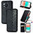 Leather Case Stands Flip Cover Holder S01D for Sharp Aquos R8s