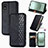 Leather Case Stands Flip Cover Holder S01D for Sharp Aquos wish3