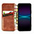 Leather Case Stands Flip Cover Holder S01D for Sony Xperia 1 IV