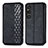 Leather Case Stands Flip Cover Holder S01D for Sony Xperia 1 V Black