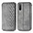 Leather Case Stands Flip Cover Holder S01D for Sony Xperia 10 III SO-52B Gray