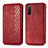 Leather Case Stands Flip Cover Holder S01D for Sony Xperia 10 III SOG04 Red