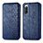 Leather Case Stands Flip Cover Holder S01D for Sony Xperia 10 IV Blue