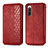 Leather Case Stands Flip Cover Holder S01D for Sony Xperia 10 IV Red