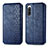 Leather Case Stands Flip Cover Holder S01D for Sony Xperia 10 IV SOG07 Blue