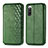 Leather Case Stands Flip Cover Holder S01D for Sony Xperia 10 IV SOG07 Green