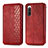 Leather Case Stands Flip Cover Holder S01D for Sony Xperia 10 IV SOG07 Red