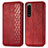 Leather Case Stands Flip Cover Holder S01D for Sony Xperia 5 III SO-53B Red