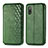 Leather Case Stands Flip Cover Holder S01D for Sony Xperia Ace II SO-41B Green