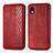 Leather Case Stands Flip Cover Holder S01D for Sony Xperia Ace III Red