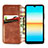 Leather Case Stands Flip Cover Holder S01D for Sony Xperia Ace III SO-53C