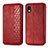 Leather Case Stands Flip Cover Holder S01D for Sony Xperia Ace III SOG08 Red