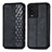 Leather Case Stands Flip Cover Holder S01D for Vivo iQOO 9T 5G Black