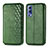 Leather Case Stands Flip Cover Holder S01D for Vivo iQOO Z3 5G Green