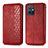 Leather Case Stands Flip Cover Holder S01D for Vivo T1 5G India Red