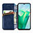 Leather Case Stands Flip Cover Holder S01D for Vivo T2x 5G