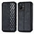 Leather Case Stands Flip Cover Holder S01D for Vivo T2x 5G Black