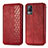 Leather Case Stands Flip Cover Holder S01D for Vivo V21e 4G Red