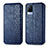 Leather Case Stands Flip Cover Holder S01D for Vivo V21s 5G Blue