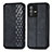 Leather Case Stands Flip Cover Holder S01D for Vivo V23 5G Black